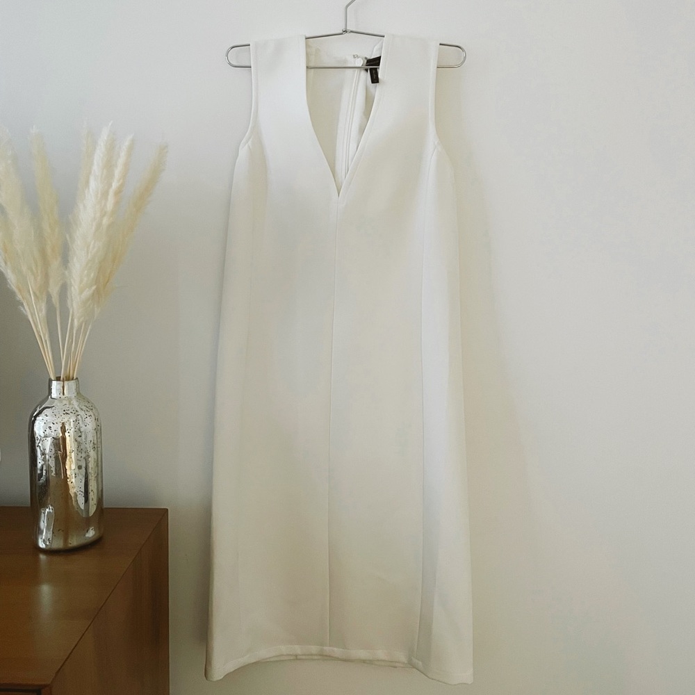 White BCBG dress
